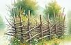 Weidenzaun aus trockenem Weidengeflecht u2013 eine umweltfreundliche Lu00f6sung fu00fcr den Garten