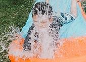 Kinderpool mit Rutsche! Aufblasbares Planschbecken für Kinder