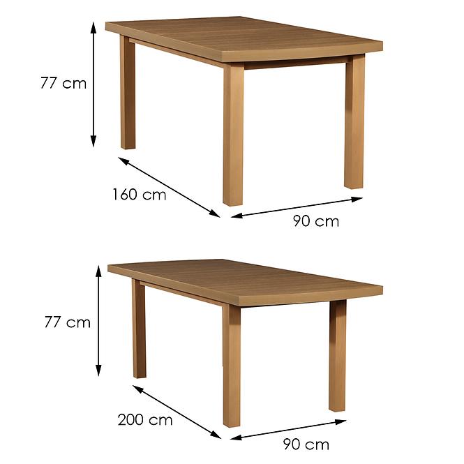 Esszimmer Set  Cyryl 1+6 St34 160x90+40 + W18 Eiche Wotan