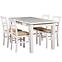 Esszimmer Set  Odys 1+4 St28 120x80+40 +W107 Weiß
