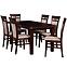 Esszimmer Set  Kastor 1+6 St14 160x200 +W32 Nuss