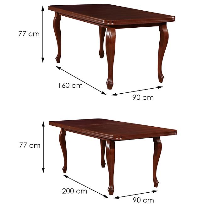 Esszimmer Set  Amadeusz 1+6 St16 160x90+40 +W30 Nuss