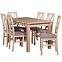 Esszimmer Set  Erazm 1+6 St28 140x80+40 +W113 Eiche Sonoma