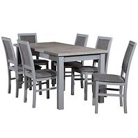 Esszimmer Set  Maurycy 1+6 St28 160x80+40 +W98 Beton