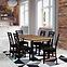 Esszimmer Set  Gracja 1+6 St St42 150x85+48 +W114 Eiche Wotan/Schwarz,8