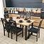 Esszimmer Set  Gracja 1+6 St St42 150x85+48 +W114 Eiche Wotan/Schwarz,9
