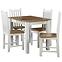 Esszimmer Set  Livia 1+4 St29 100x70 +W122 Białe/Eiche Wotan