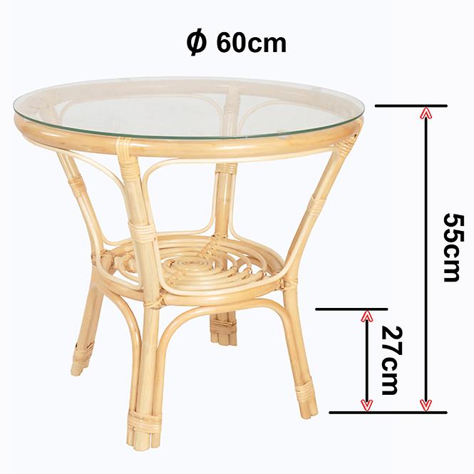 Gartengarnitur aus Rattan Tropicana Natural/Beige