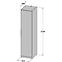 Schrank Cadixo 50cm 1d Cdxs81-D30 Eiche Sonoma,5