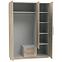Schrank Cadixo 150cm 2d2s1l Cdxs83s-D30 Eiche Sonoma/Spiegl,2