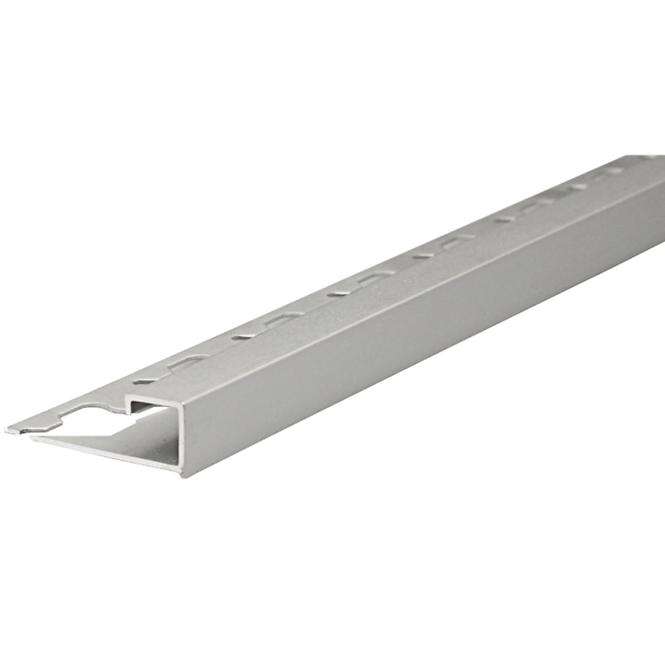 Profil Alusquare Alu Anod Silver Satinated 2500/27/10 mm