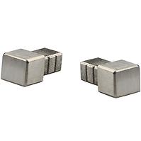 Ende der profil Tiletrim Corner Cap Cubinox Brushed S-steel 10 mm