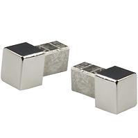 Ende der profil Tiletrim Corner Cap Cubinox Glossy S-steel 10 mm