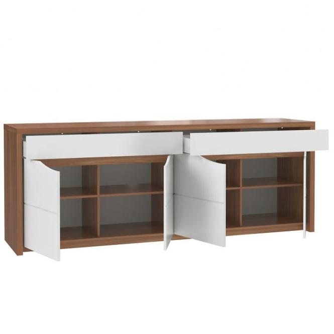 Kommode Saint Tropez 227cm Eiche Sangallo/Weiß