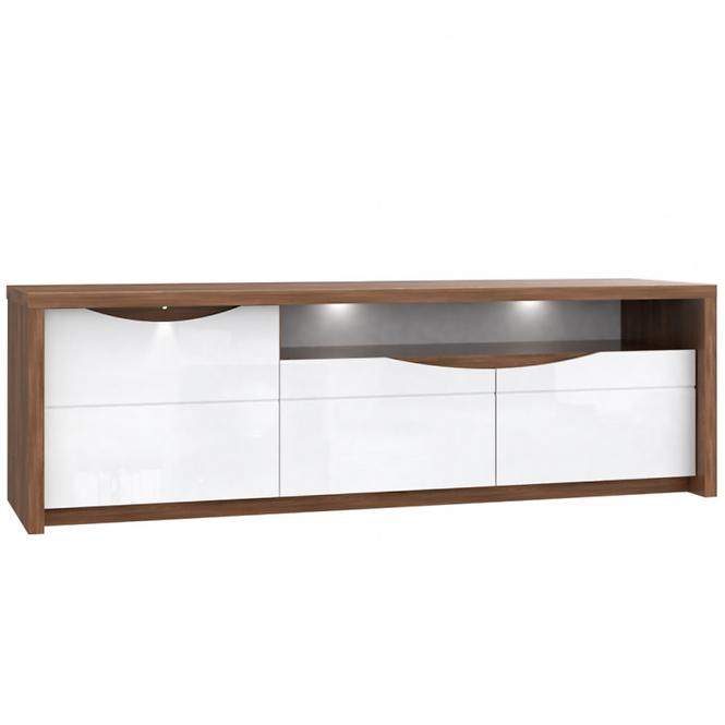 Tv Tisch Saint Tropez 187cm Eiche Sangallo/Weiß