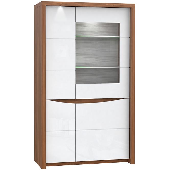Vitrine Saint Tropez 93cm Eiche Sangallo/Weiß