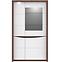 Vitrine Saint Tropez 93cm Eiche Sangallo/Weiß,2