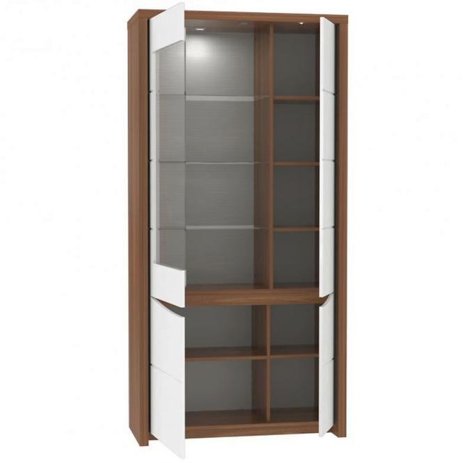 Vitrine Saint Tropez 93cm Eiche Sangallo/Weiß