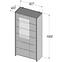 Vitrine Saint Tropez 93cm Eiche Sangallo/Weiß,3
