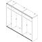 Schrank Sapporo 270cm Weißer Glanz,4