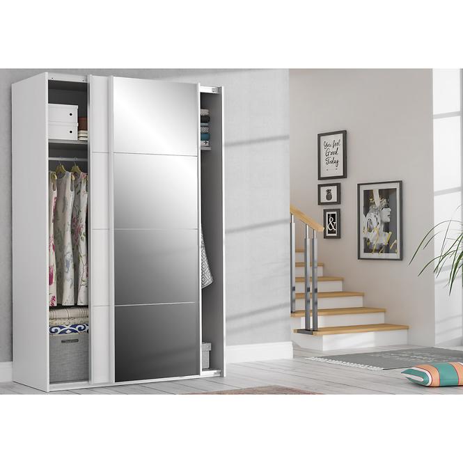 Schrank Sapporo 120cm Weißer Glanz,5