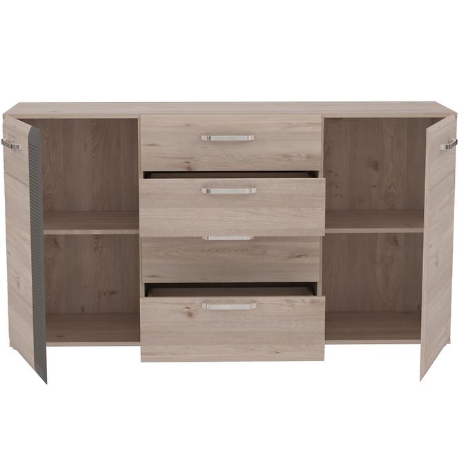 Kommode Locarno 150cm Eiche Nealson / Grau,2