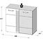 Kommode Locarno 90cm Eiche Nealson / Grau,3