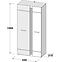 Schrank Locarno 95cm Eiche Nealson / Grau,3