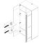 Schrank Locarno 95cm Eiche Nealson / Grau,4