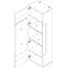 Vitrine 1D Locarno 60cm Eiche Nealson / Grau,5