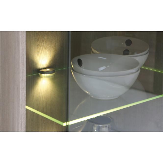 Vitrine 2D Locarno 95cm Eiche Nealson / Grau,7