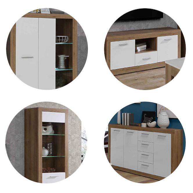 Kommode Baccio 3d4s 143cm Eiche Riviera,8