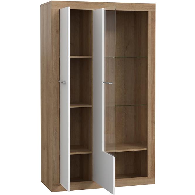 Vitrine Baccio 2d 93cm Eiche Riviera