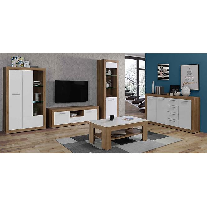 Vitrine Baccio 2d 93cm Eiche Riviera