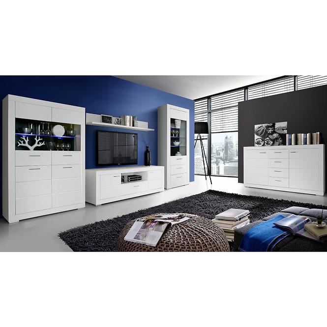 Bett Snow 96x200 Weiße Matte