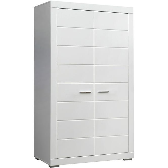 Schrank Snow 2d 116cm Weiße Matte