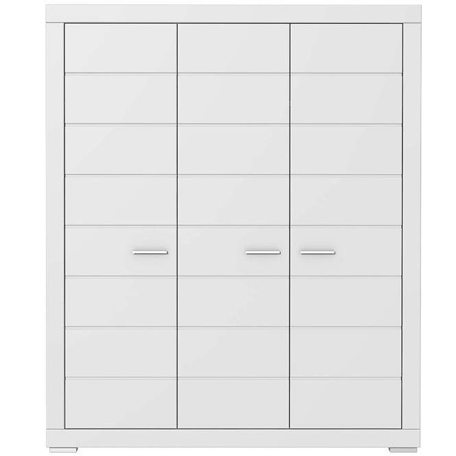 Schrank Snow Szafa 3d 166cm Weiße Matte