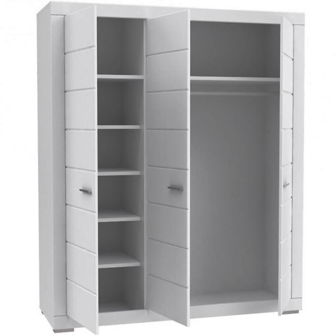 Schrank Snow Szafa 3d 166cm Weiße Matte