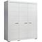 Schrank Snow Szafa 3d 166cm Weiße Matte