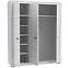Schrank Snow Szafa 3d 166cm Weiße Matte,3