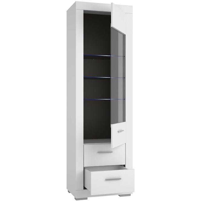 Vitrine Snow 3s3p 61cm Weiße Matte