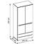 Schrank Hill 100cm Weiß,3