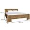 Bett Montana 190cm Eiche Lefkas, L2,2