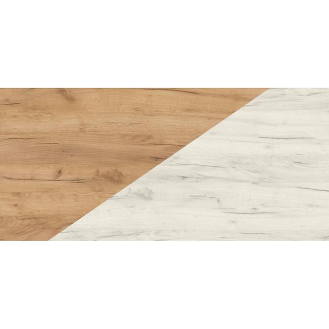 Schreibtisch Rio 127cm Eiche Craft Weiß/Golden R,5