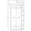 Schrank Rio 105cm Eiche Craft Weiß/Golden P2D,2