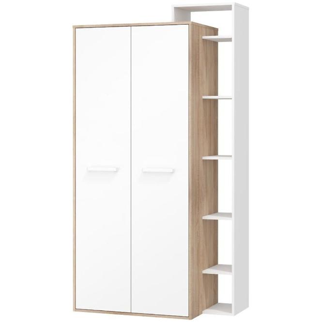 Schrank Rio 105cm Eiche Sonoma/Weiß P2D