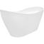 Freistehende Badewanne Viya 160x70 weiß + klik-klak,2