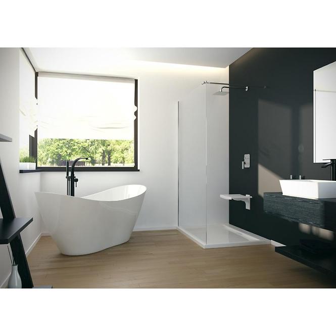 Freistehende Badewanne Viya 160x70 weiß + klik-klak,7
