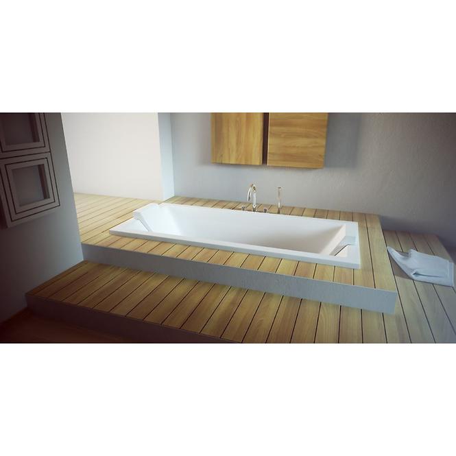 Freistehende Badewanne VERA 180/80 weiß + klik-klak,6