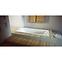 Freistehende Badewanne VERA 170/75 weiß + automatischer Siphon mit Überlauf,6
